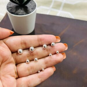 Silver Ball Studs