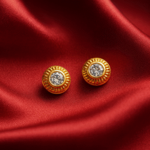 Classic Gold Stone Earrings Type 3