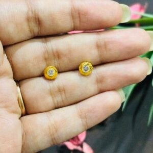 Classic Gold Stone Earrings Type 2