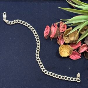 Modern Form Silver Bracelet for Men