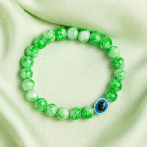 Elastic Harmony Green Gem Bracelet
