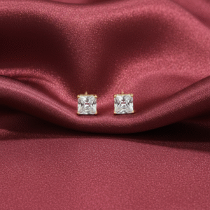Royal Princess Cut Studs