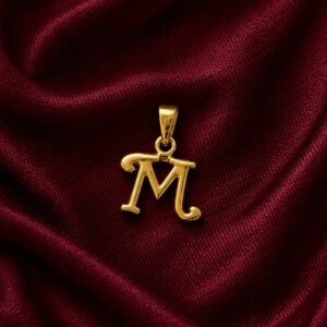 Eternal Shine Letter 'M' Gold Locket